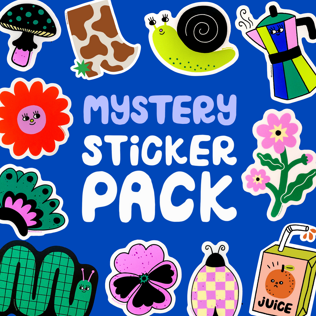 Mystery Sticker Pack - Set of 10