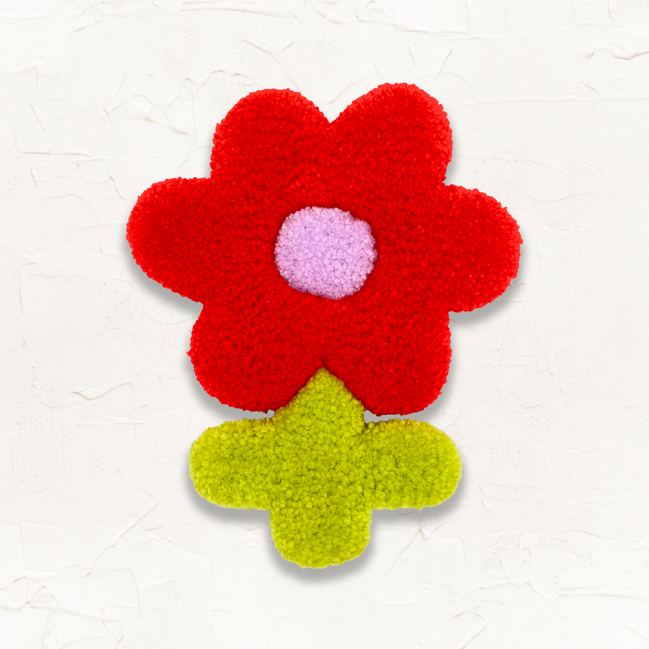 Flower Power Wall Rug - Red